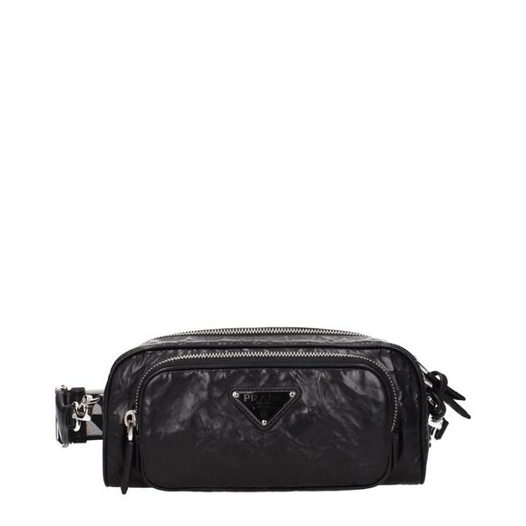 Prada Black Leather Crossbody Women's Bags - Picture 1 of 3